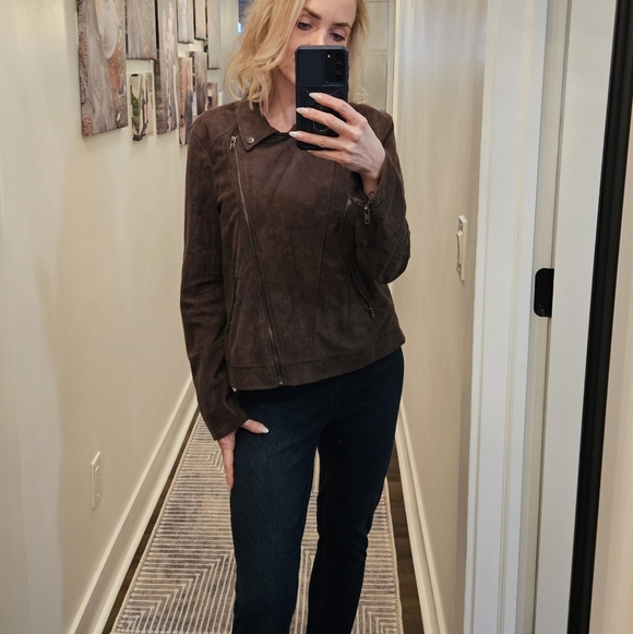 Lulus Lush Greigh Suede Women's Jacket - Size M - Picture 5 of 15